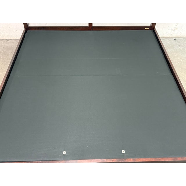 Wood Eastern King Size Crate & Barrel Dawson Bed Frame For Sale - Image 7 of 12