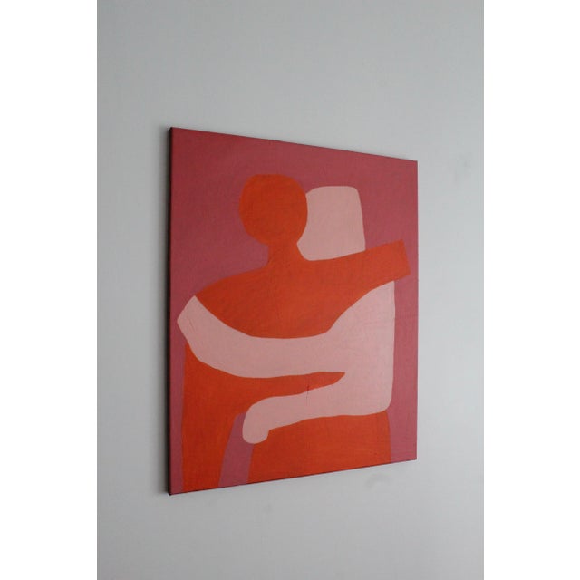 The combination of orange, light pink, and dark pink creates a visually captivating composition that will bring a touch of...