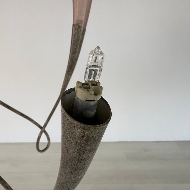 Gray 1980s Sergio Terzani Murano Chandelier For Sale - Image 8 of 12