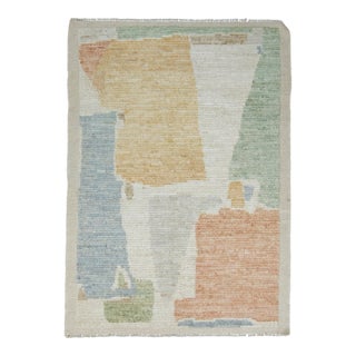 Hand Knotted Modern Rug 3'5" x 4'10" #17442 For Sale