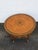 French Inlay Round Coffee Table With Brass Apron 6349 For Sale - Image 4 of 11