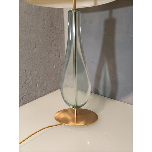 Mod 2206 Table Lamp in Brass and Glass by Max Ingrand for Fontana Arte, 1950s For Sale - Image 11 of 13
