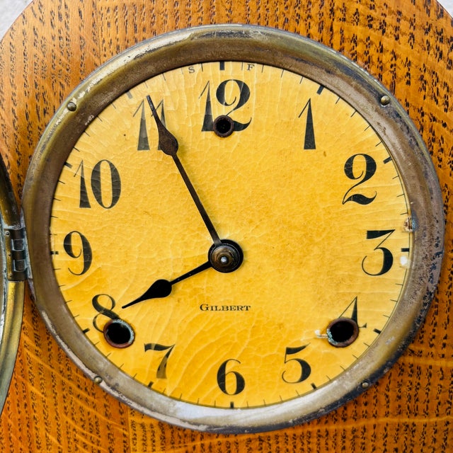 Late 19th Century 1890s Gilbert Mantel Clock For Sale - Image 5 of 18