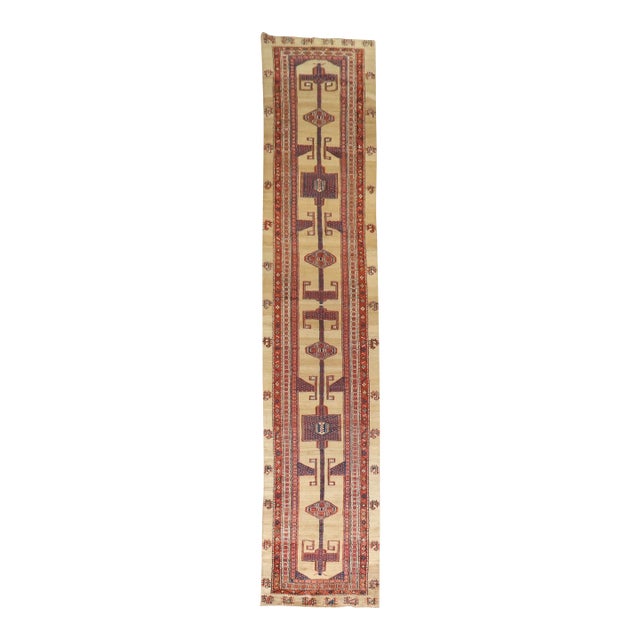 Early 20th Century Camel Hair Persian Serab Runner rug no.j3132 For Sale