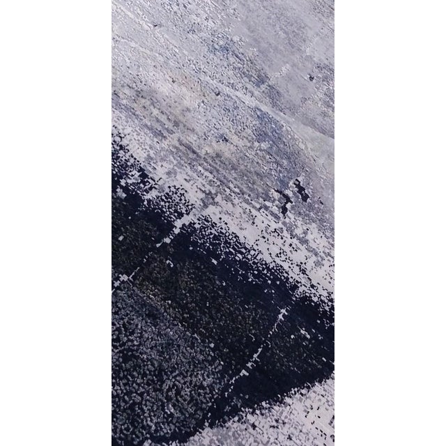 Modern Hand Knotted Modern Wool & Silk Rug. 11'11" X 15'01" For Sale - Image 3 of 3
