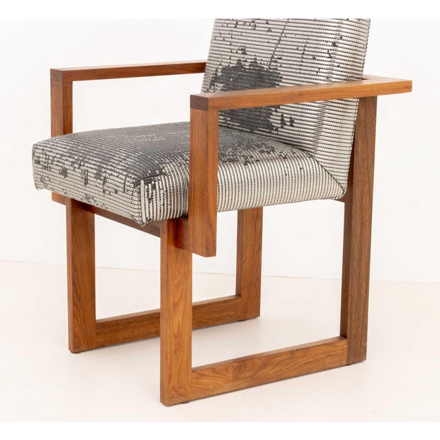 Silver Vladimir Kagan "Cubist" Rosewood Dining Chairs, 8 For Sale - Image 8 of 11