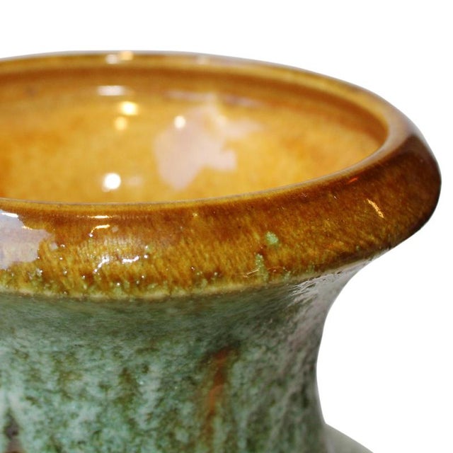 West German Pottery Glazed Ceramic Vase, Germany, 1970s For Sale - Image 6 of 10