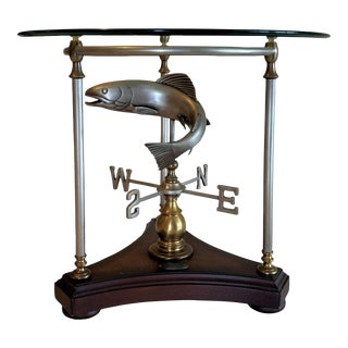 Thomasville Ernest Hemingway Trout Weathervane Accent Table For Sale