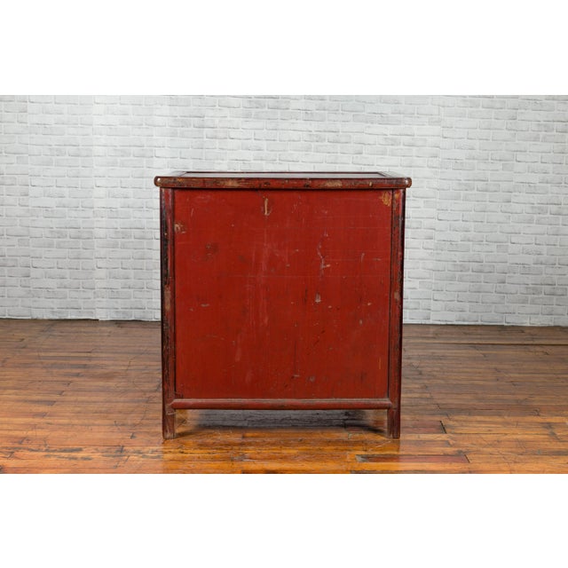 Chinese Qing Dynasty Period Apothecary Chest with 32 Drawers and Aged Patina For Sale - Image 9 of 13