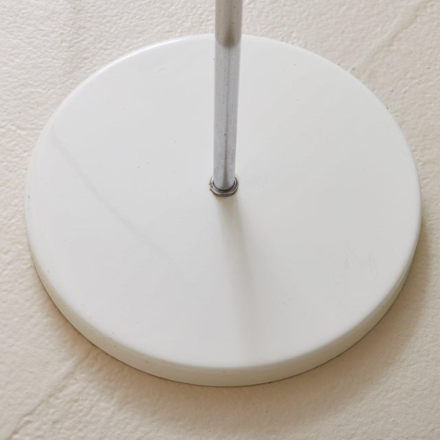 Silver 1950s French Adjustable Chrome Floor Lamp with Perforated Shade For Sale - Image 8 of 8