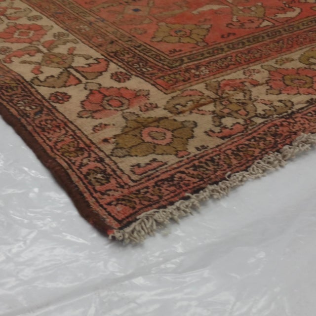 Textile Early 20th Century Antique Persian Malayer Rug - 6′6″ × 13′9″ For Sale - Image 7 of 8