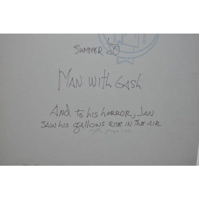 Jack London Short Story Illustration "The Man with the Gash" by Peter Thorpe c.1980 For Sale - Image 5 of 5