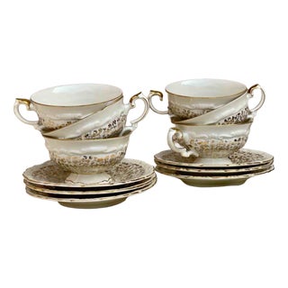 Mid-Century Porcelain Tea Service by Johann Seltmann Vohenstrauß, Germany, 1950s, Set of 12 For Sale
