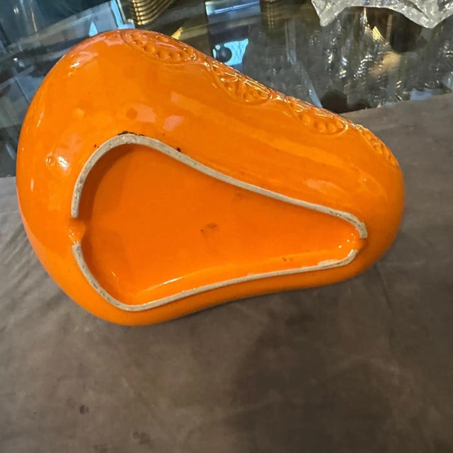 1970s Modernist Fat Lava Brown and Orange Ceramic West German Jug For Sale - Image 6 of 12