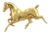 Ruby Horse 14k Yellow Gold Brooch Pin For Sale