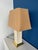 Beige and Gold Design Buffet Table Lamp in the style of Jean Claude Mahey, 1990s For Sale - Image 6 of 9