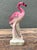 Capture the playful elegance of the mid-century era with this charming vintage glazed ceramic flamingo figurine. A...