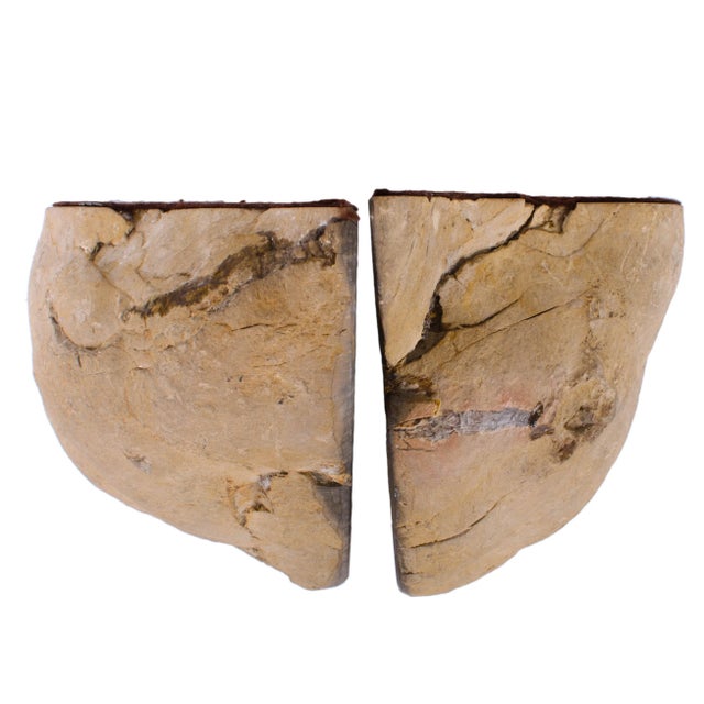 Mid 20th Century Septarian Dragon Egg Geode Bookends - A Pair For Sale - Image 5 of 5