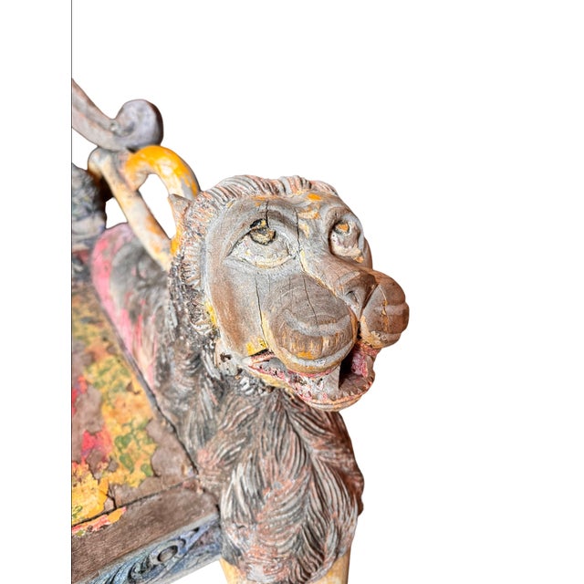 Late 19th Century Anglo-Indian Peacock and Lion Throne Chair For Sale - Image 11 of 17