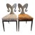 1990s Custom Steel Ram Back Pair of Accent Chairs Upholstered in Cowhide For Sale