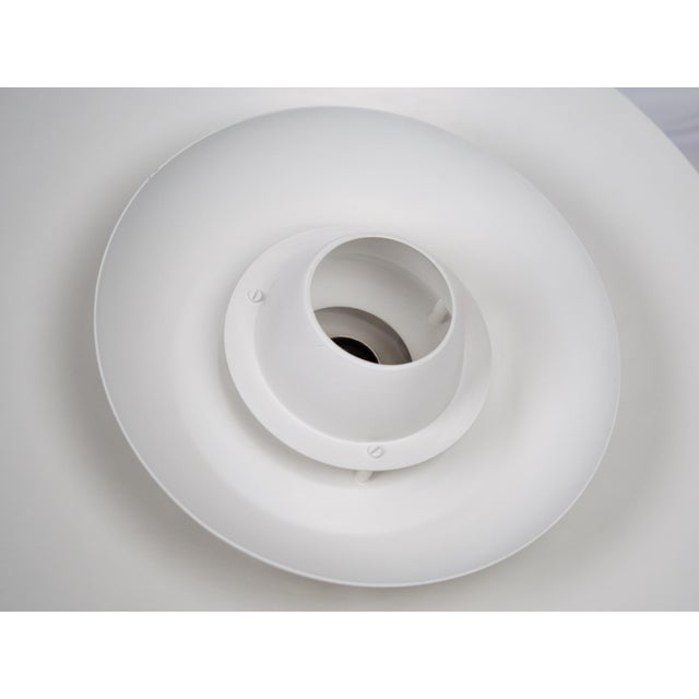 White Vintage Danish Pendant Lamp by Kurt Wiborg for Jeka, 1980s For Sale - Image 8 of 11