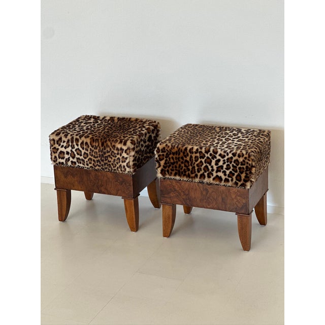 Art Deco Animal Poufs, 1940s, Set of 2 For Sale - Image 9 of 9