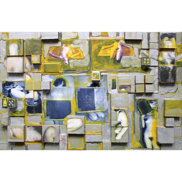 1980s Atis Ievins, Abstract Composition, 1981, Mixed Media on Wood For Sale - Image 5 of 5
