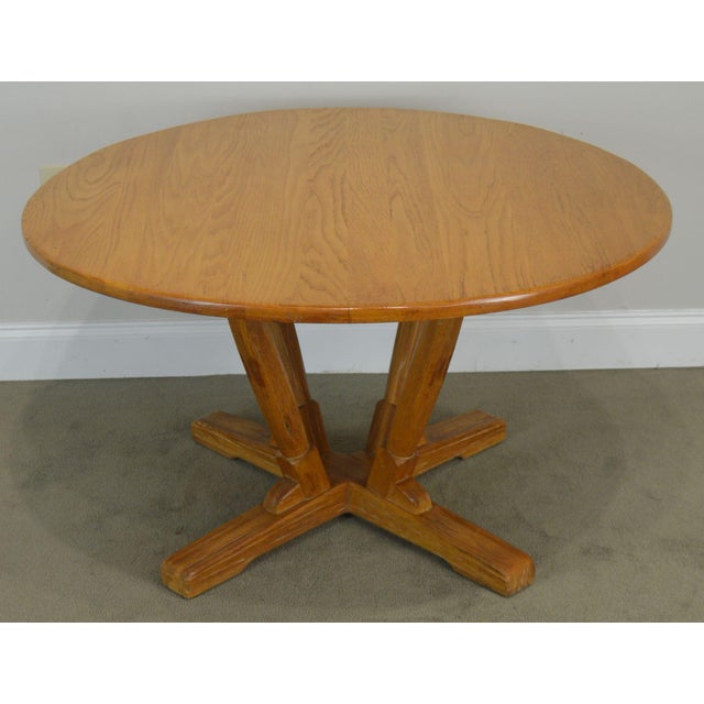 Brandt Ranch Oak Round Poker or Dining Table Chairish