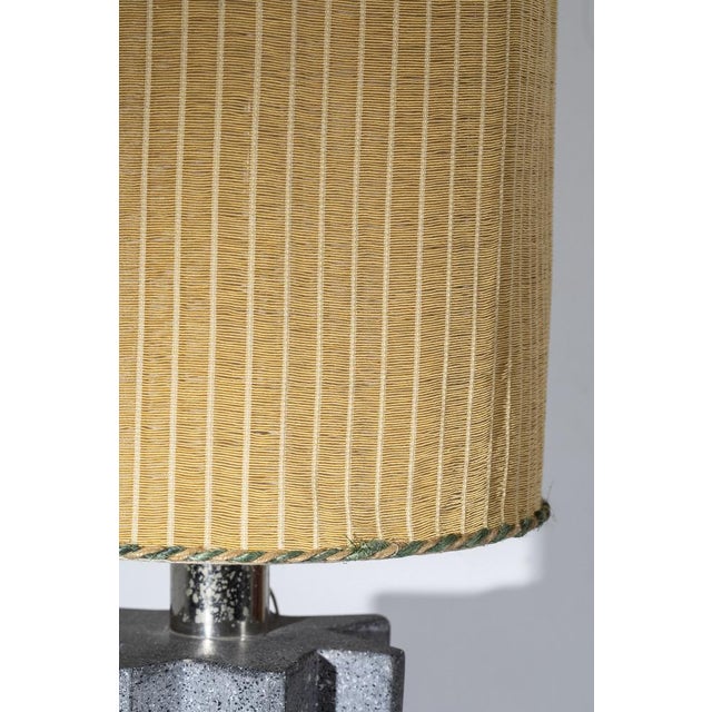 Wood Italian Ceramic Table Lamp, 1970s For Sale - Image 7 of 9