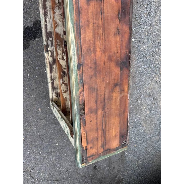 Antique Victorian Style Painted Open Shelving Unit Bookcase For Sale - Image 11 of 14