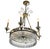 bronze/Brass and crystal chandelier designed and produced in Italy c. 1950s. This example features a set of six lighted...