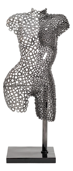 Iron Femal Torso Sculpture by Azele Studio