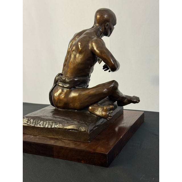 2011 Janice Barone Signed Bronze “Sumo Wrestler” Sculpture For Sale In Pittsburgh - Image 6 of 11
