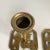 Metal Chinoiserie Brass Candlesticks Asian Character Vintage Brass Candle Holders a Pair For Sale - Image 7 of 13