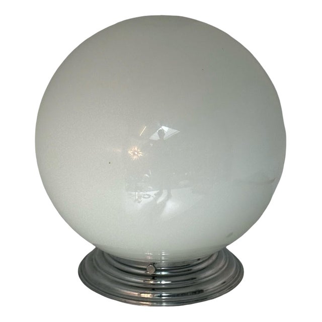 Art Deco Ceiling Lamp with Opaline Glass and Metal Mount from Gispen For Sale