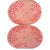 Wood Vintage Whimsical Hand-Painted Cherry Blossom Placemats, Mixed Blush & Bronze, Set of 7 For Sale - Image 7 of 12
