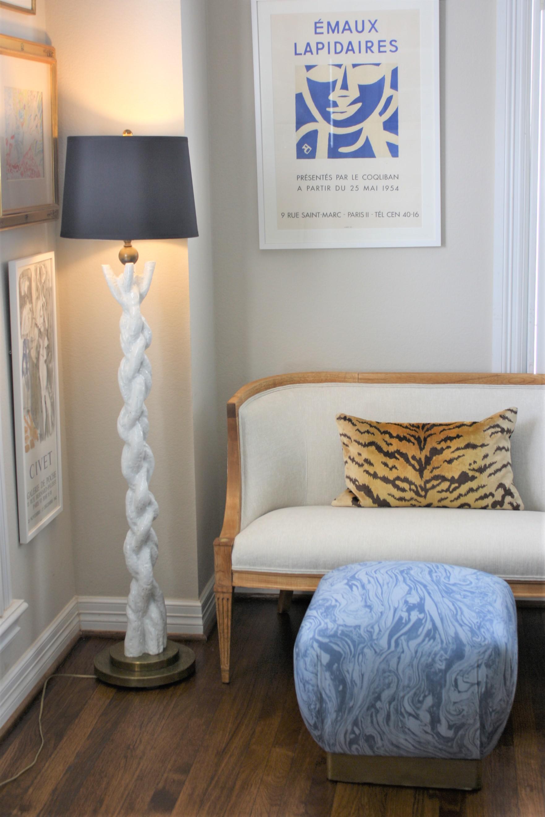 tree trunk floor lamp