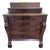 American Late Classical Flame Mahogany Chest of Drawers With Glove Boxes, Circa 1840 For Sale