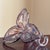 A stunning vintage Murano art glass sculpture depicting an elegant stylized flower with three sculptural petals rising...