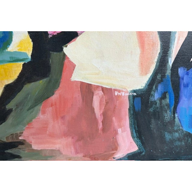 Mid Century Abstract Expressionist Floral Painting, Signed For Sale In New York - Image 6 of 10