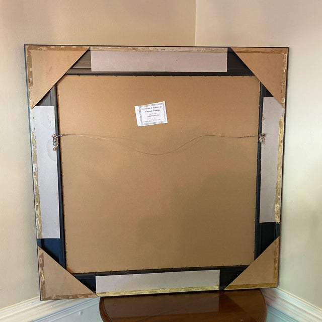 Black 1970s Abstract Painting by Peter Keil, Framed For Sale - Image 8 of 8