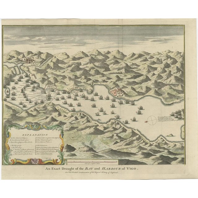 Battle of Vigo Bay or Rande, 1702, Paper For Sale