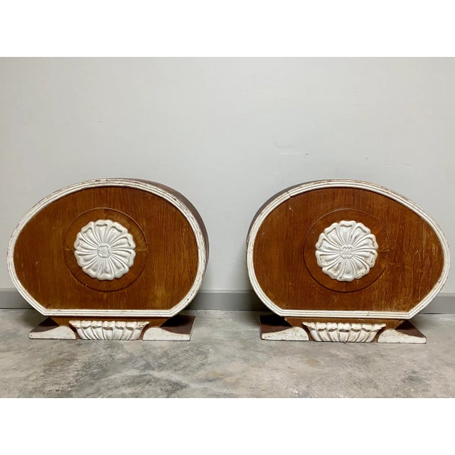 19th C. Canopy Bed Corona / Pelmet / Architectural Cornice Crowns - Pair For Sale - Image 13 of 14