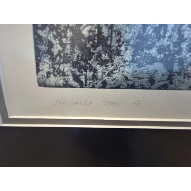 1970s Gertrude Zack-Signed, Numbered Lithograph “Jerusalem Stars” For Sale - Image 4 of 7