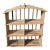 Vintage Rustic Twig Wood & Rawhide Arched Wall or Floor Shelf Shelving For Sale