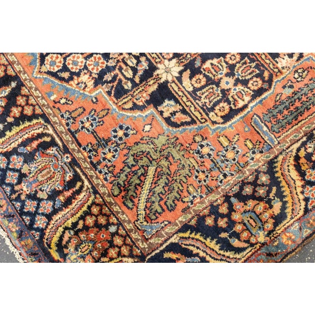 Traditional Antique Kashan Rug 4'8'' x 6'11'' For Sale - Image 3 of 12