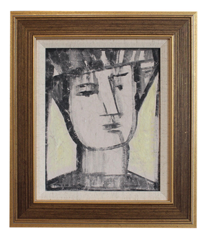 Hidden Portraits III, 1980s, Acrylic on Canvas, Framed