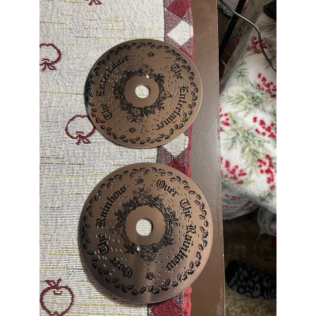 Brown Vintage Mr. Christmas Animated Ballet Music Box With 10 Discs, Illuminated Wood Display For Sale - Image 8 of 9