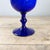 1960's Carlo Moretti Blue Cased Wine Glasses Italian Glassware, Set of 4 For Sale - Image 9 of 10