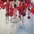 Ruby and Clear Bohemian Crystal Chandelier, 1900s For Sale - Image 16 of 18